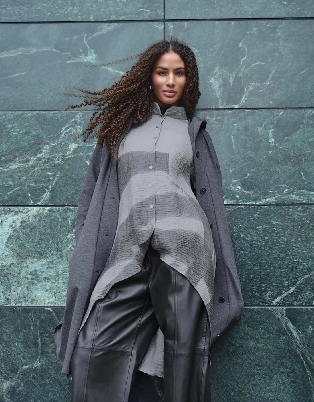 Noen Grey High/Low Shirt