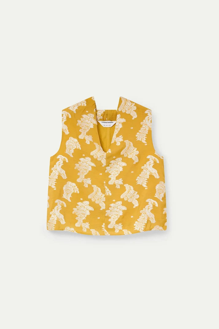 Compania Fantastică Jacquard Yellow Top