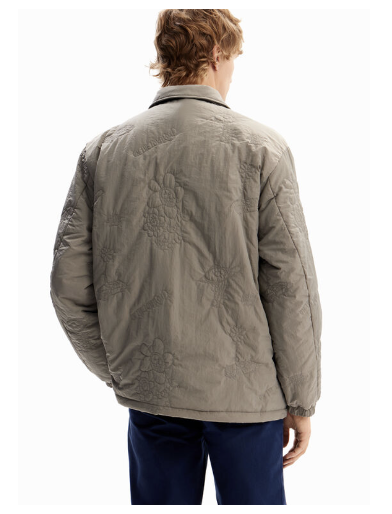 Desigual Grey Embroidered Jacket