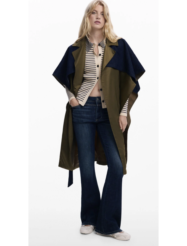 Desigual Trench Style Poncho/Cape