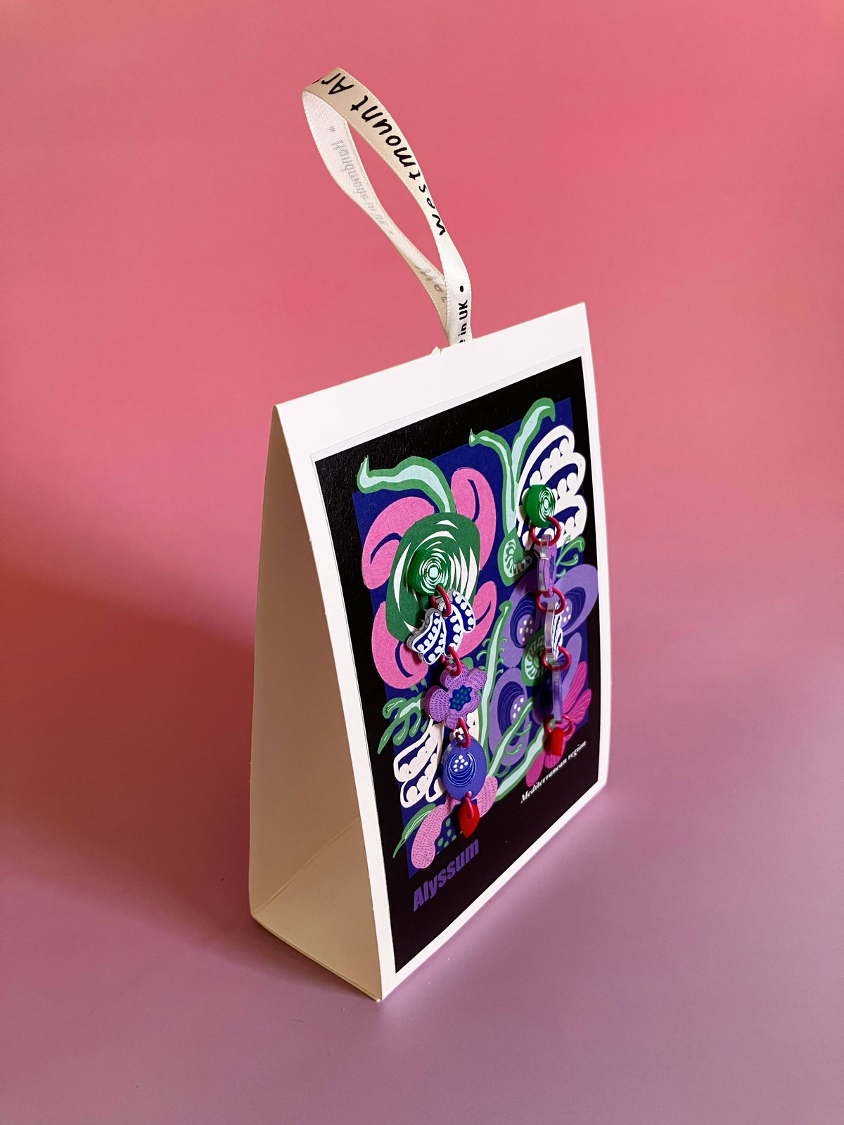 Botanical Wearable Earrings: Alyssum