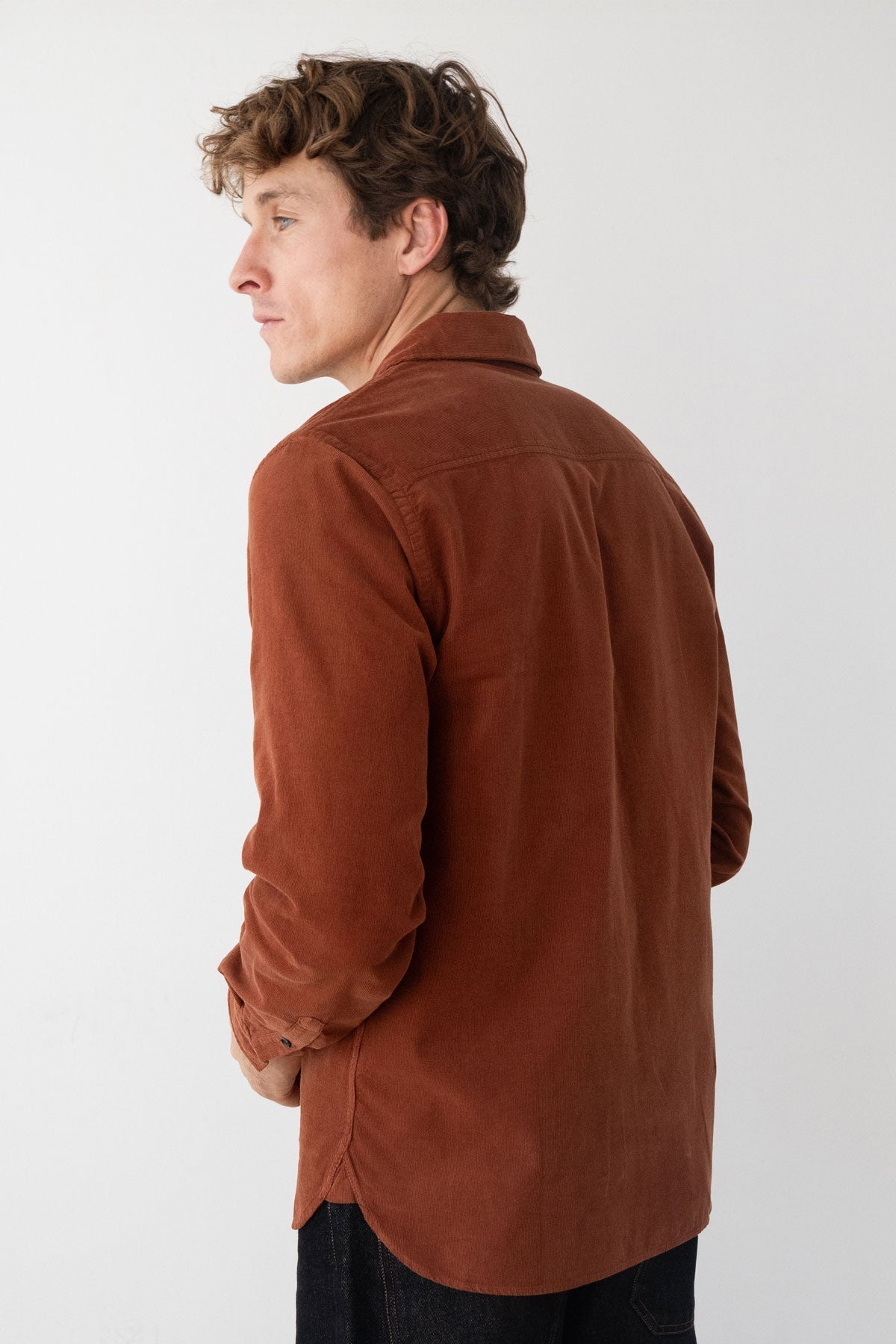 Two Thirds Holdoya Toffee Brown Corduroy Shirt