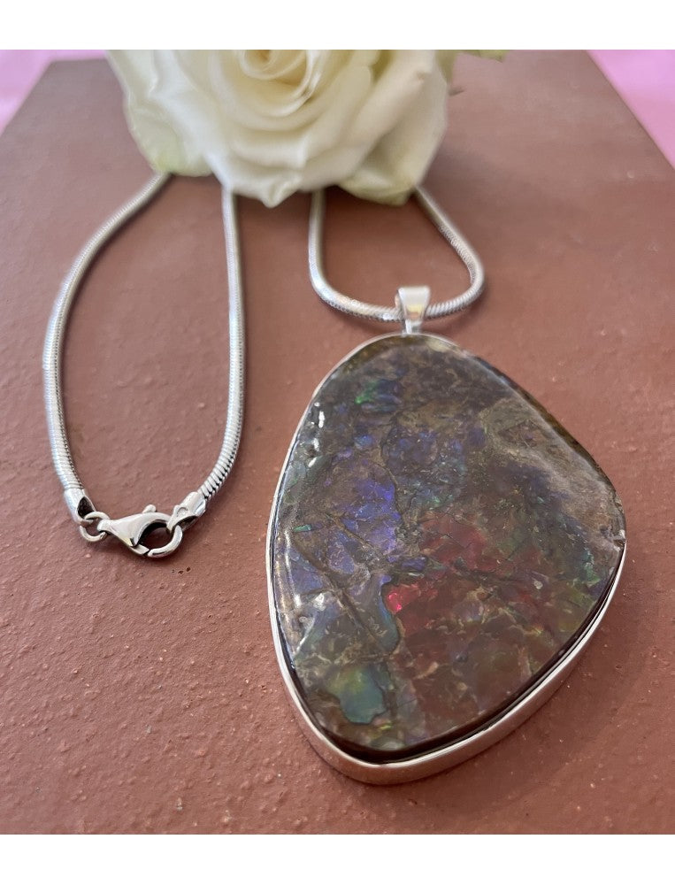 Large Ammolite Pendant