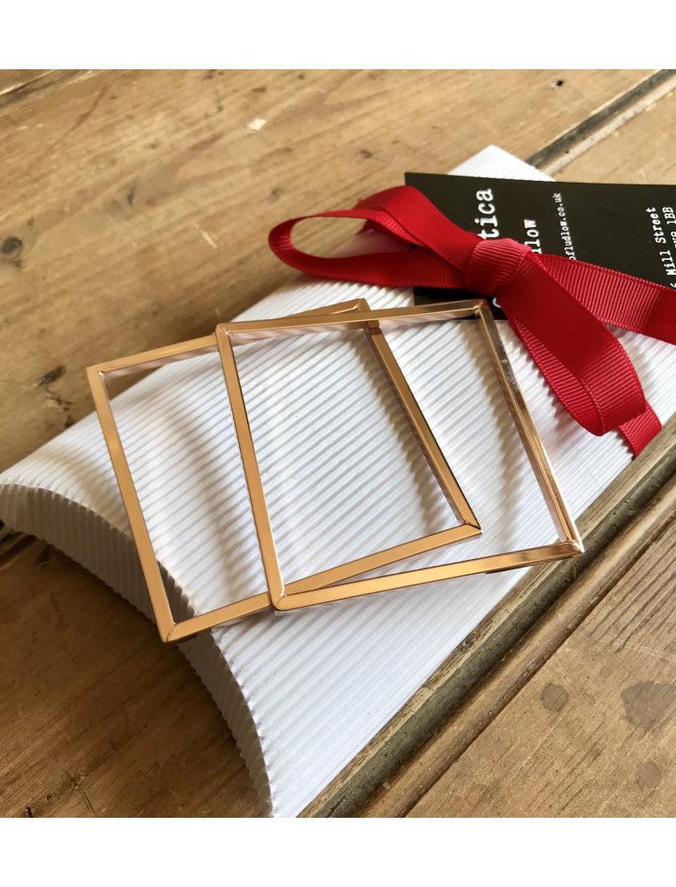 Rose Gold Square Bangle