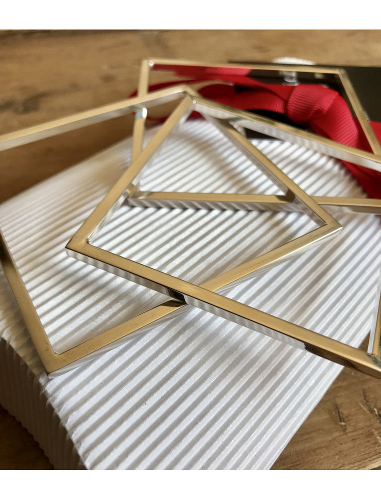 Silver Square Bangle