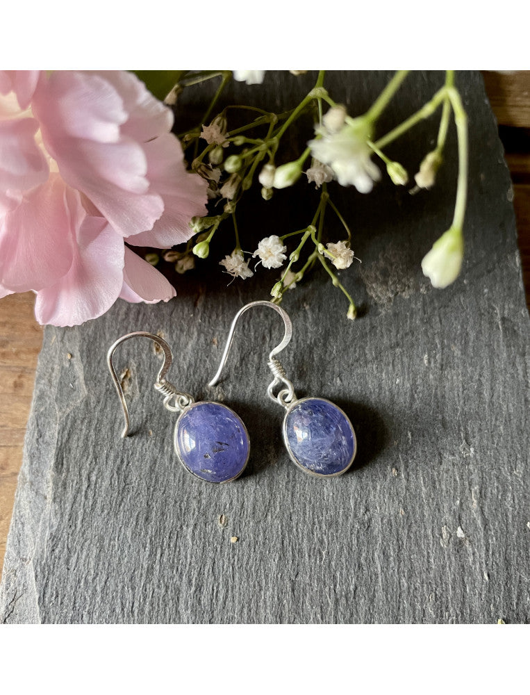 Tanzanite Oval earrings (large)