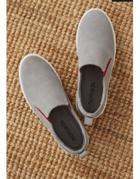Nomads Grey Slip On Shoes