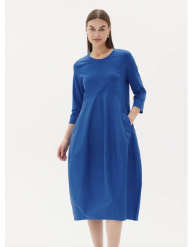 Tirelli Cerulean Blue Ovoid Combo Dress