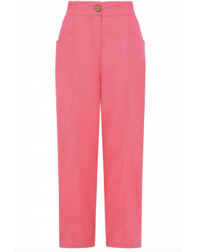 Mudd & Water Pink Cotton Linen Trousers