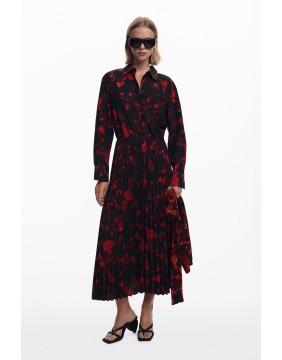 Desigual Plisado Pleated Dress