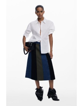 Desigual A-Line Patch Denim...