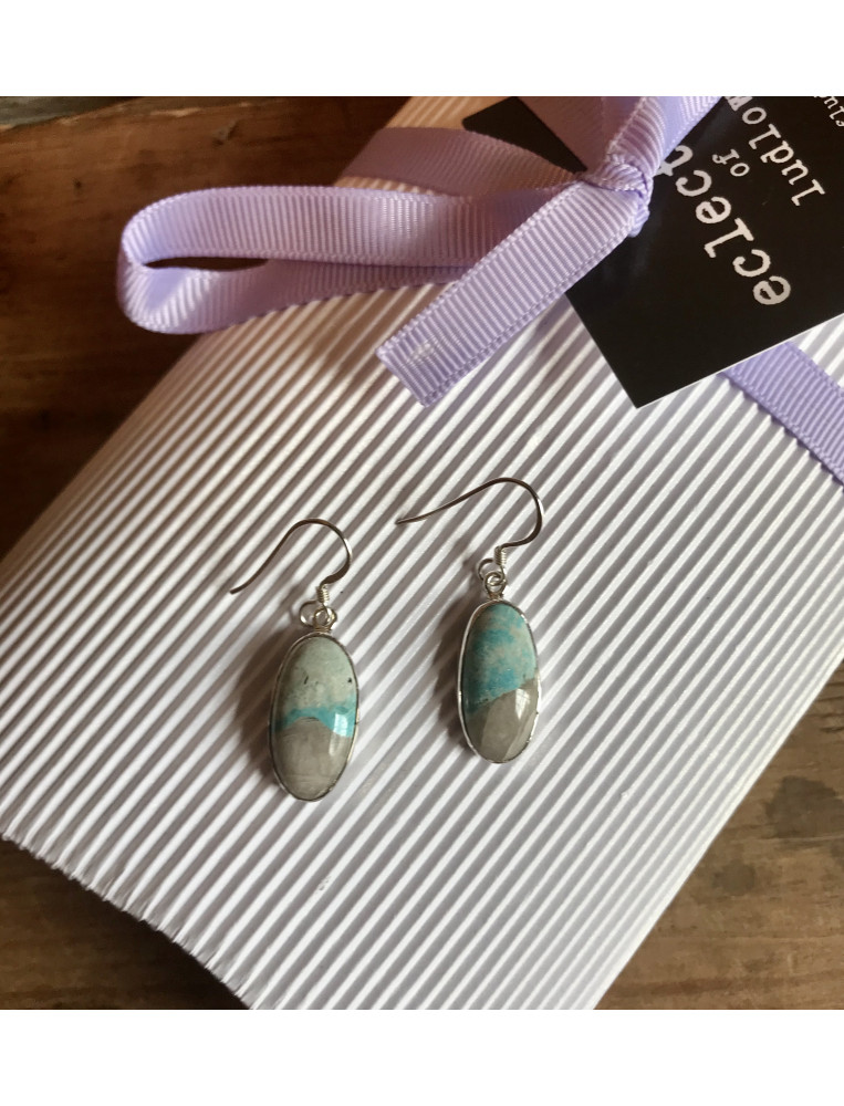 Cornish Turquoise Droplet Earrings