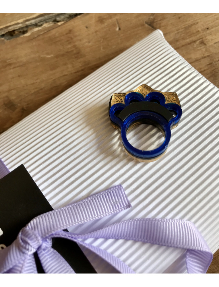 Rosa Pietsch ZigZag Ring