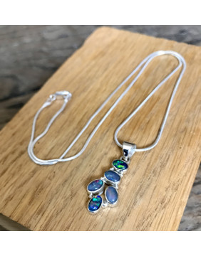 Australian Opal Pendant Necklace