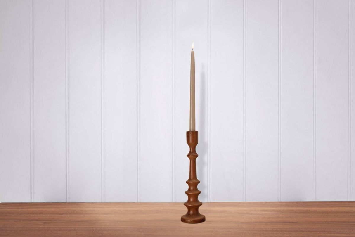 Large Wooden Candle Holder