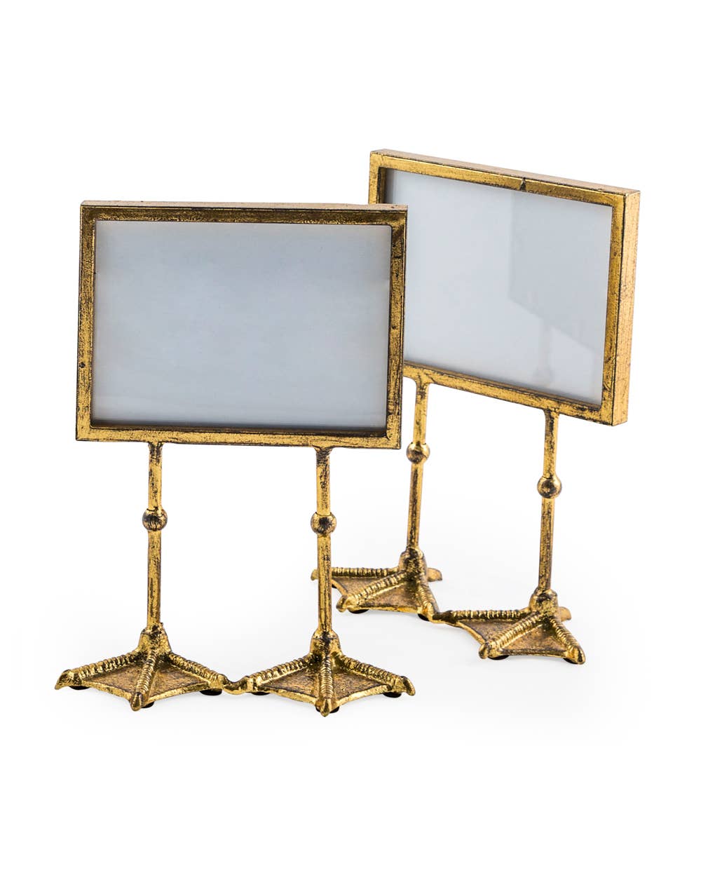 Antique Gold  5x7" Duck Feet Landscape Photo Frame