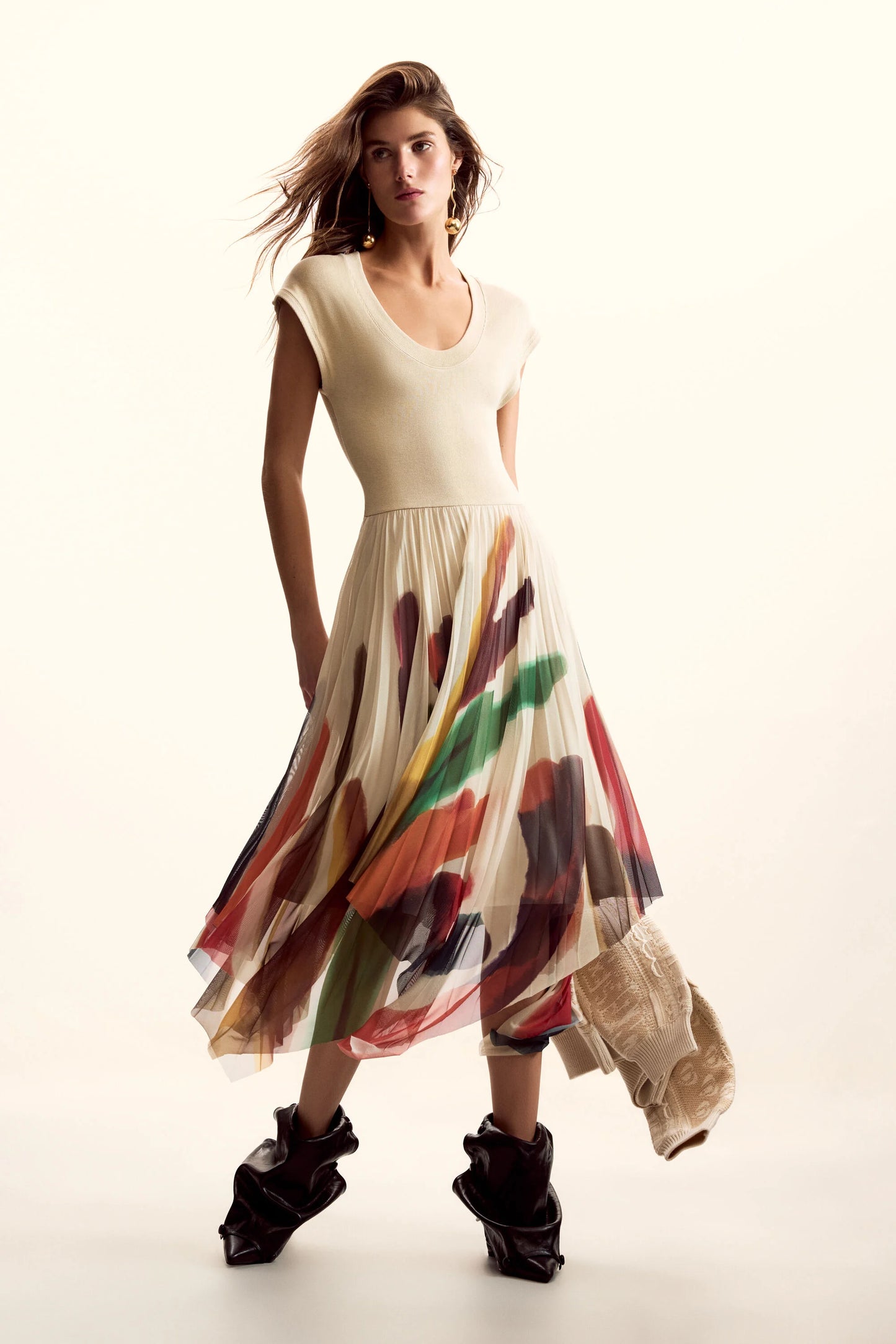 Desigual X Lacroix Handkerchief  Hem Dress