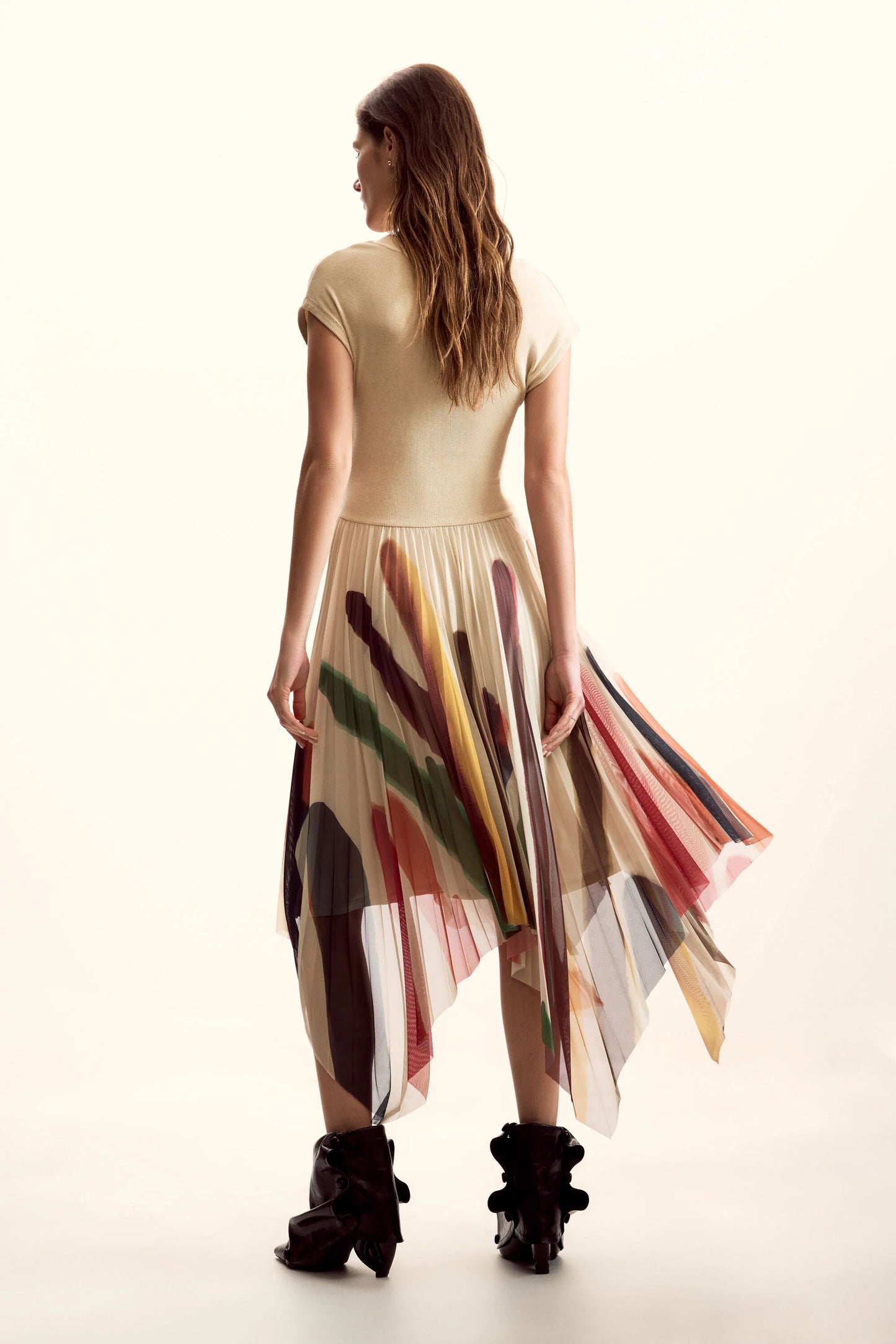 Desigual X Lacroix Handkerchief  Hem Dress
