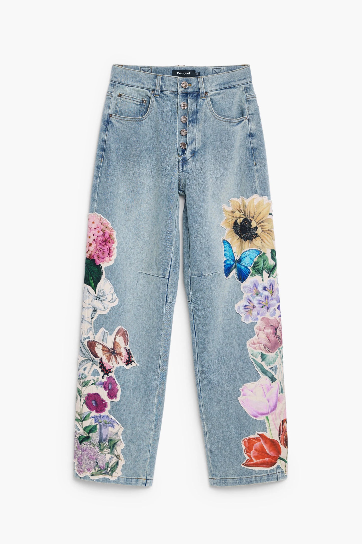 Desigual Floral Denim Jeans