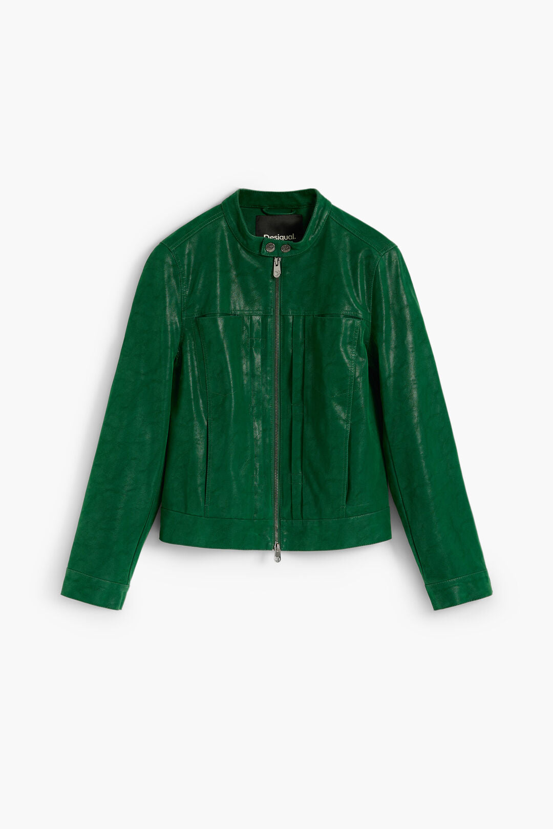 Desigual Green Biker Jacket