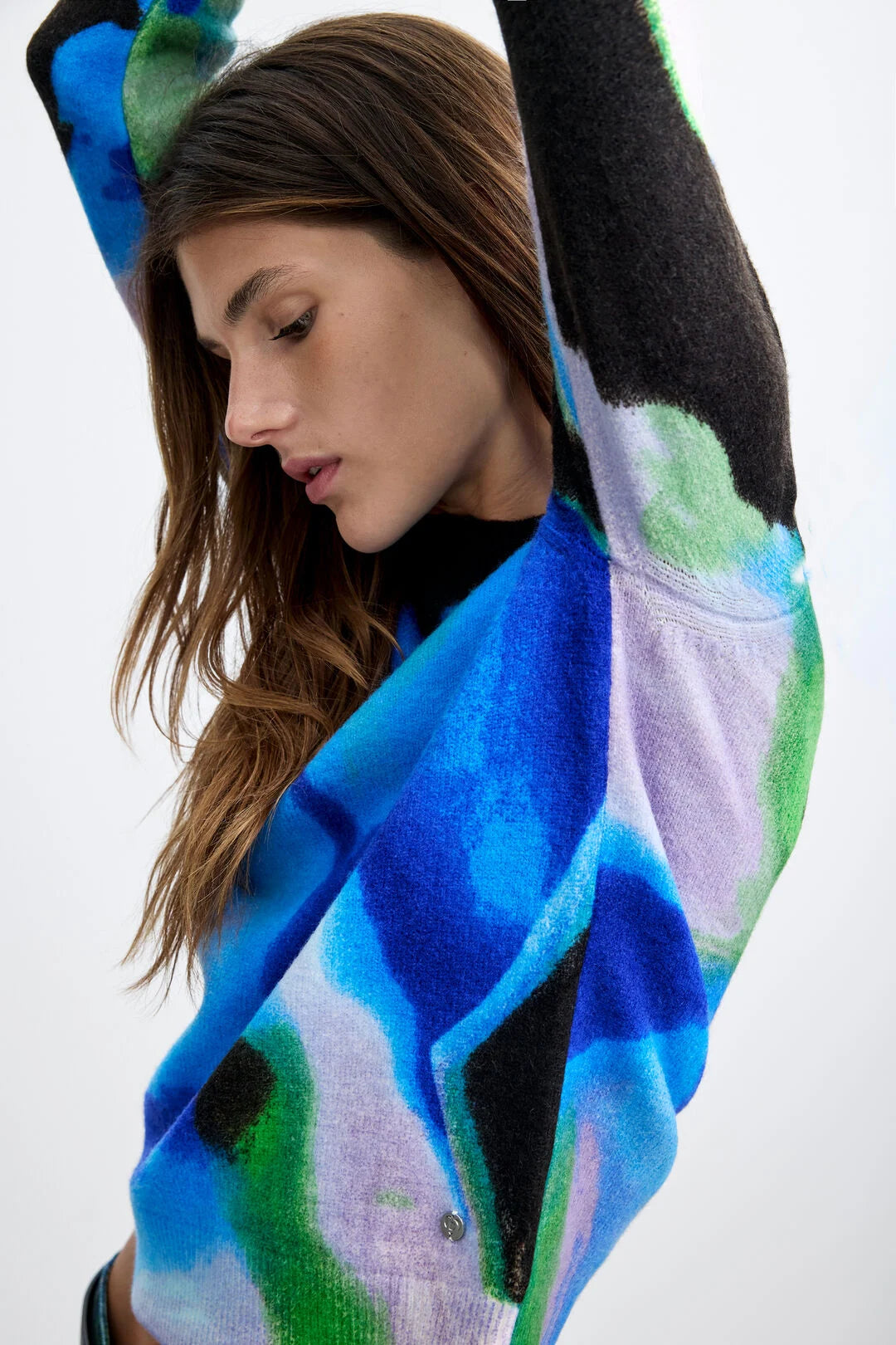 Desigual X Lacroix Blue Patterned Jumper