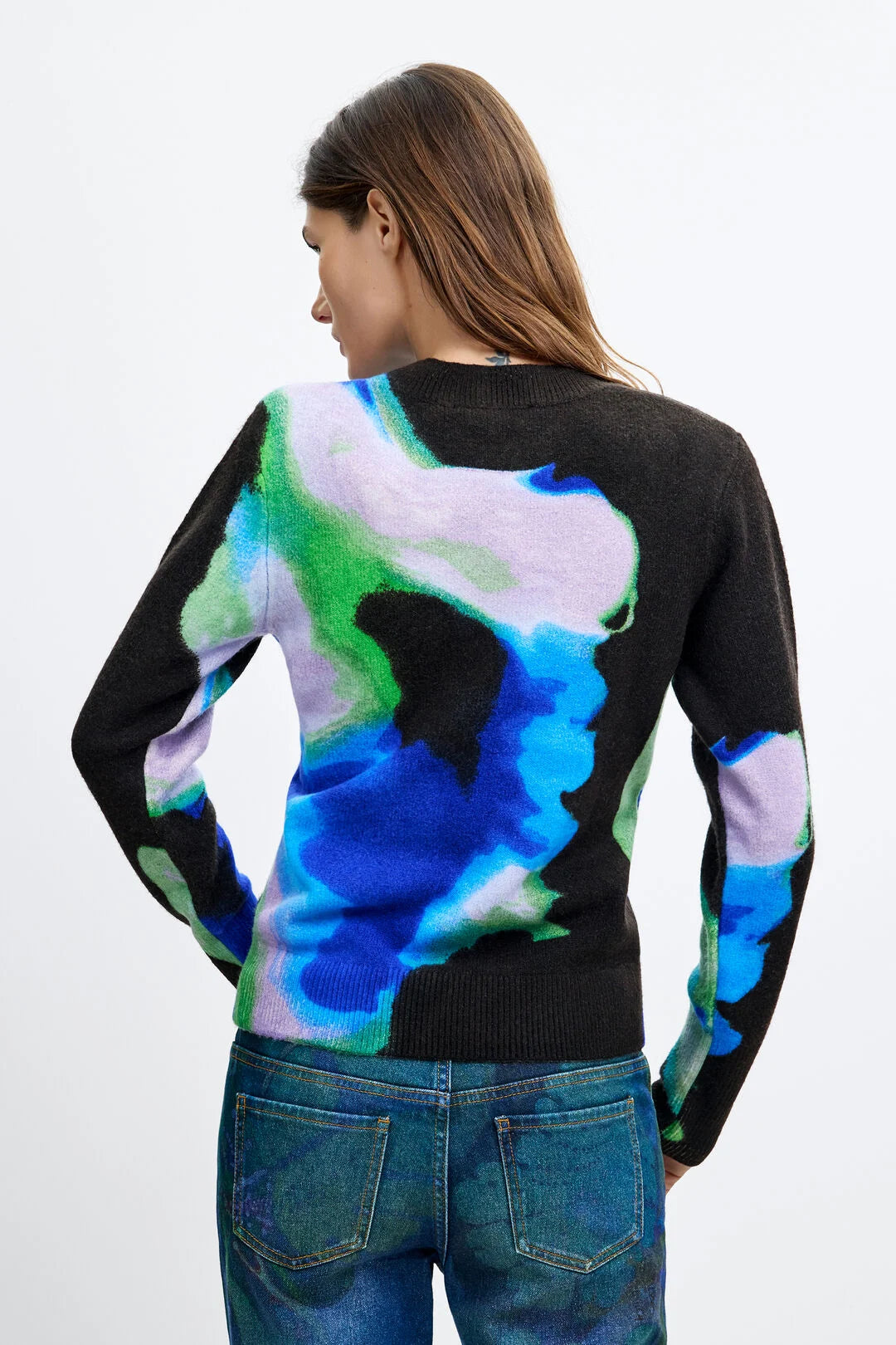 Desigual X Lacroix Blue Patterned Jumper