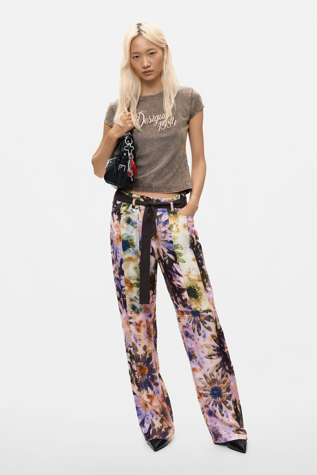 Desigual Floral Tie-Dye printed Trousers