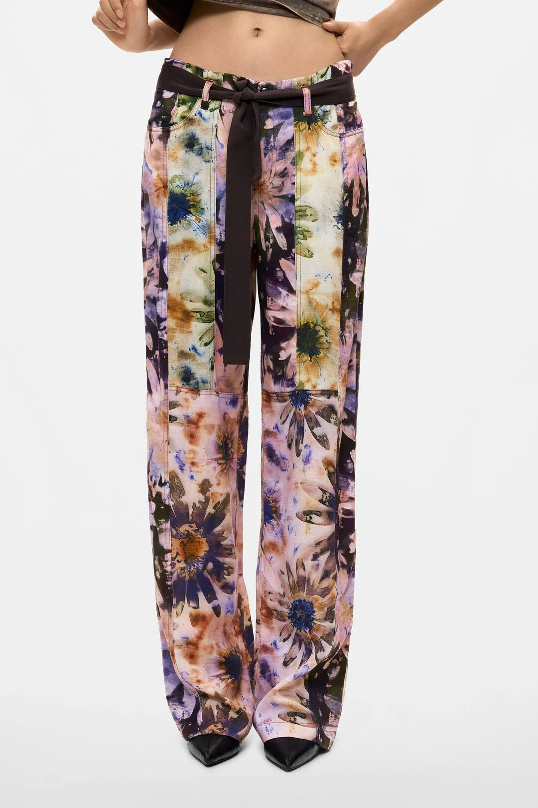 Desigual Floral Tie-Dye printed Trousers