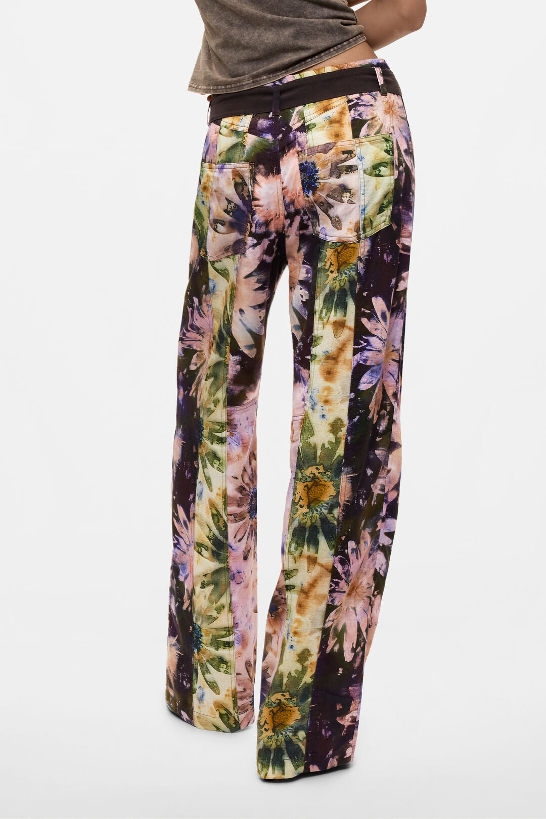 Desigual Floral Tie-Dye printed Trousers