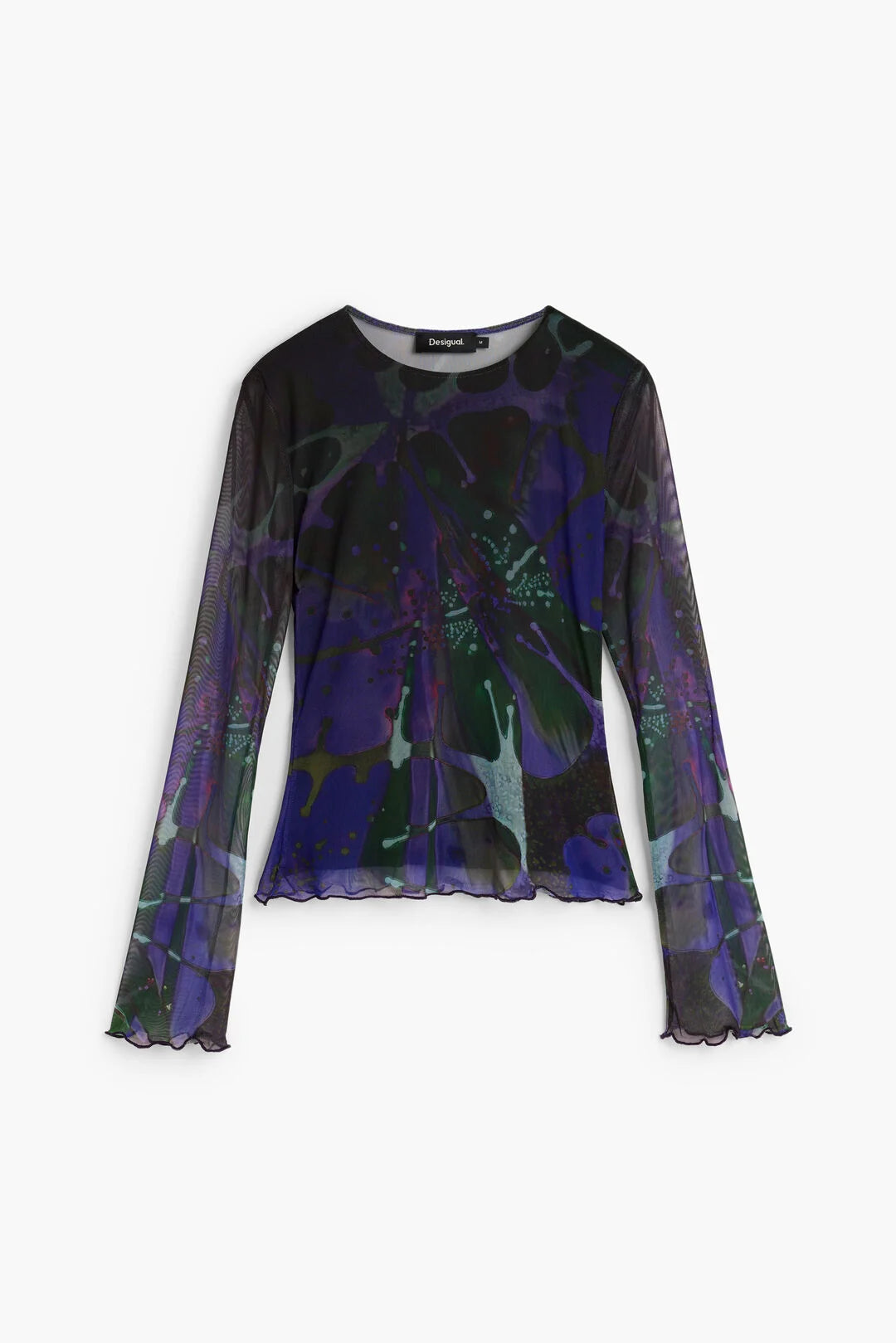 Desigual X Lacroix Abstract Leaf Print Tuille Top