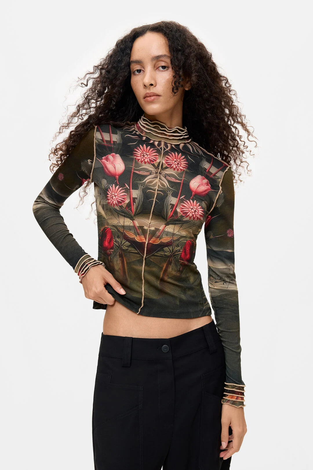 Desigual Graphic Floral T'Shirt