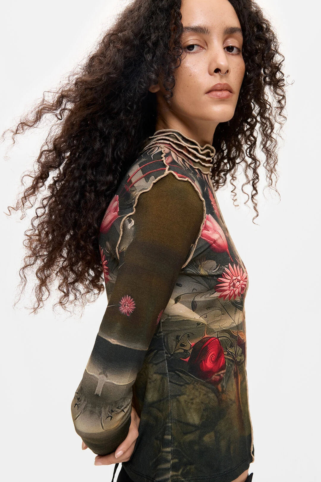 Desigual Graphic Floral T'Shirt