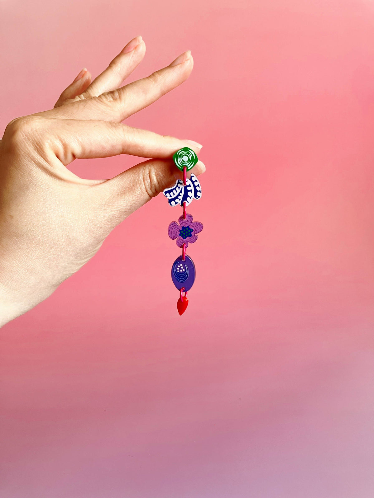 Botanical Wearable Earrings: Alyssum