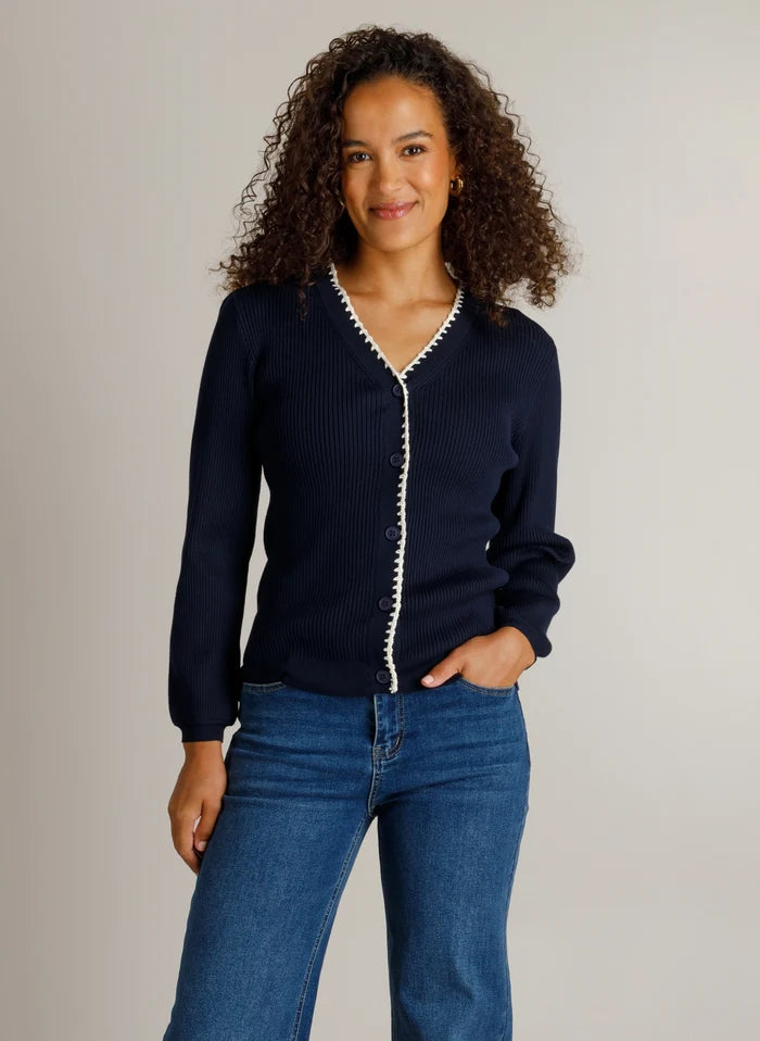 Ivy Beau Hayley Navy Cardigan