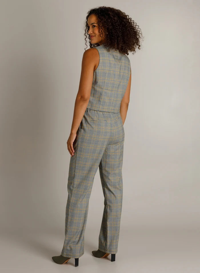 Ivy Beau Hetty Plaid Waistcoat