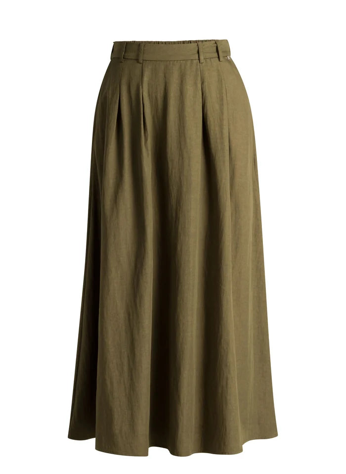 Ivy Beau Harleen Green Midi Skirt