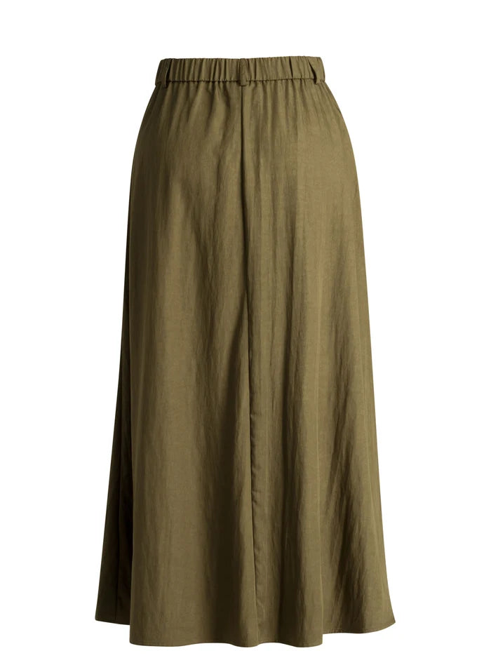 Ivy Beau Harleen Green Midi Skirt