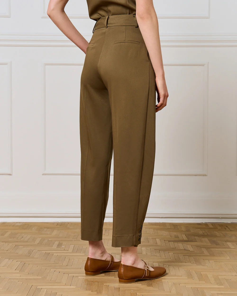 Access Olive Green Tailored Trousers