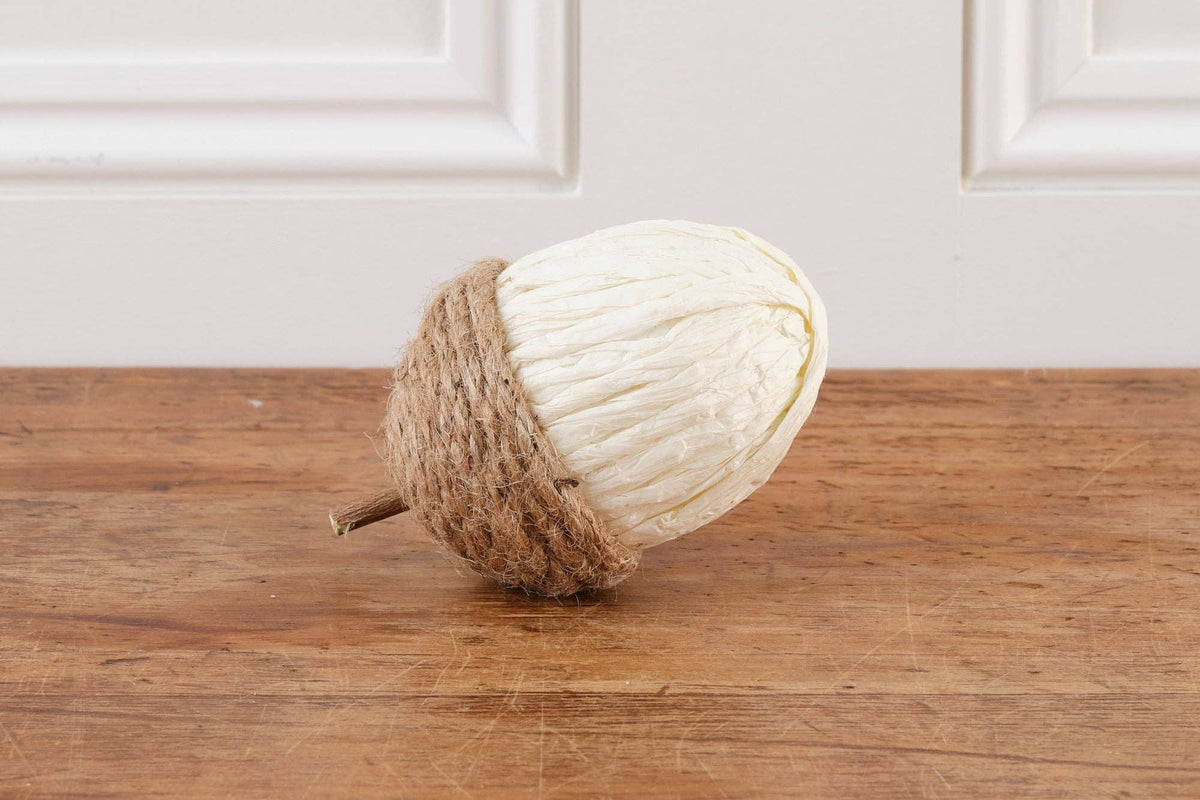 Rope and Raffia Acorns