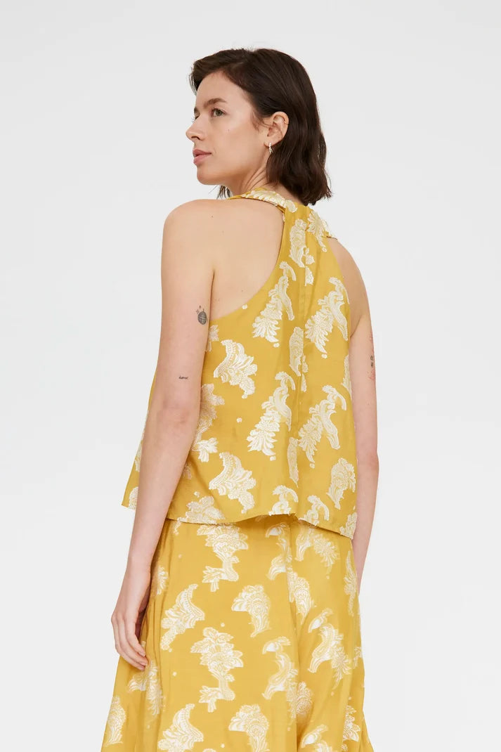 Compania Fantastică Jacquard Yellow Top