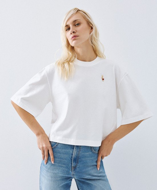 Access White Cotton T'shirt