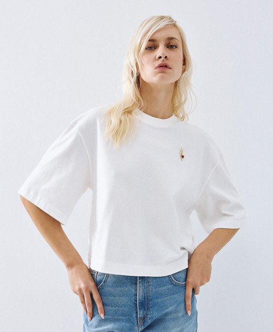 Access White Cotton T'shirt