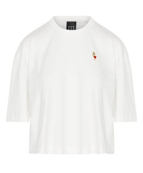 Access White Cotton T'shirt