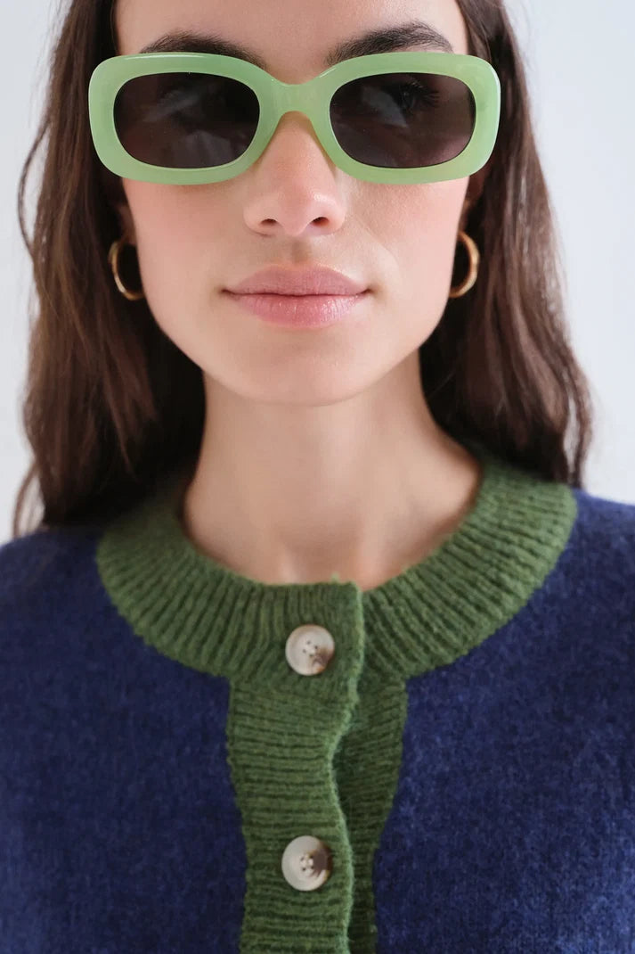 Compania Fantastică Blue & Green Cardigan
