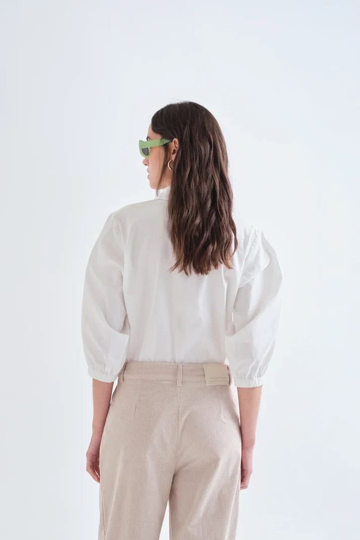 Compania Fantastică White Shirt with 'Jewel' Buttons