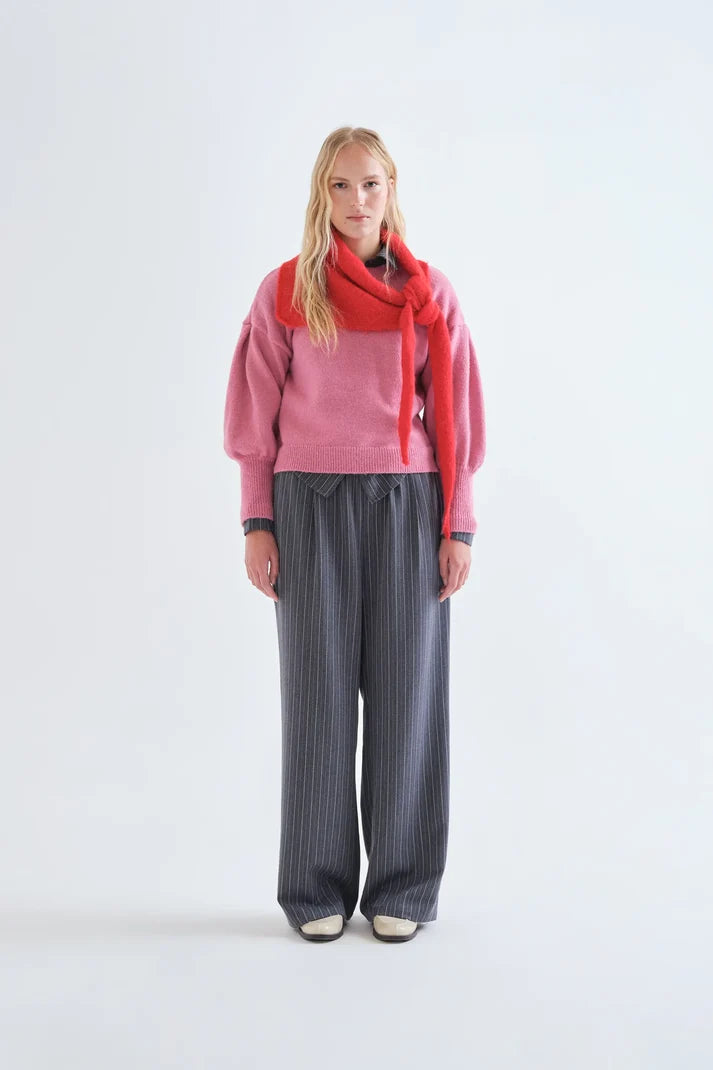 Compania Fantastică Grey Pinstripe Trousers