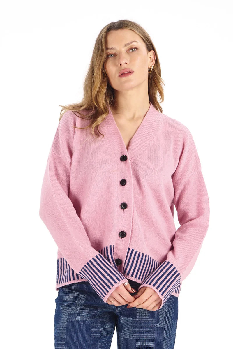 Komodo Cosi Pink Merino Cardigan