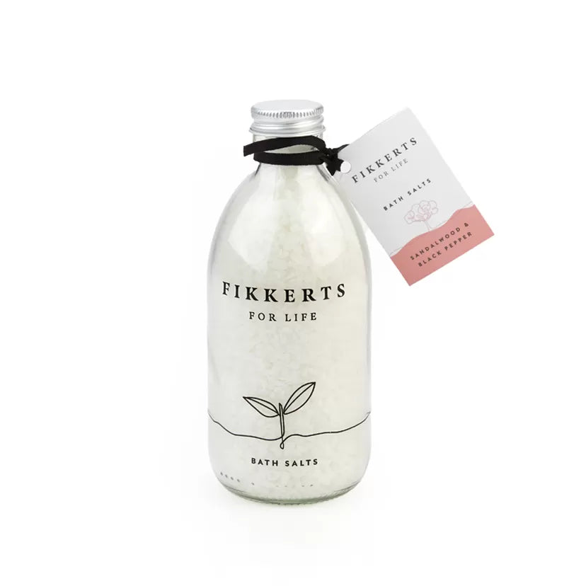 Fikkerts For Life Sandalwood & Black Pepper Bath Salts