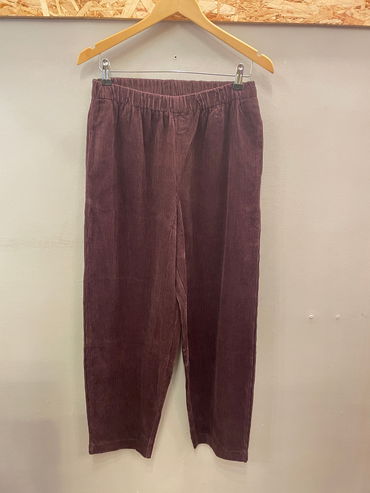 Nomads Burgundy Cord Barrel Leg Trousers