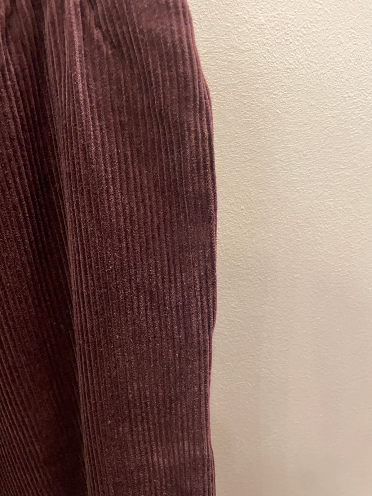 Nomads Burgundy Cord Barrel Leg Trousers